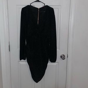 Long sleeve black dress